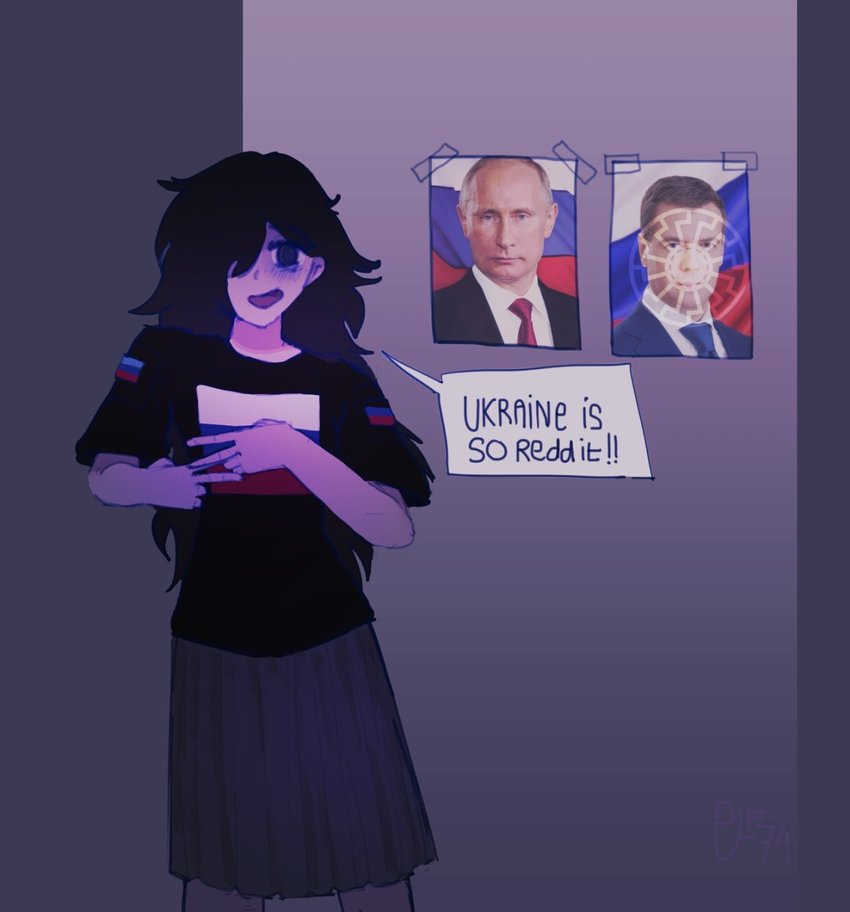 vladimir putin, dmitry medvedev, and tomoko kuroki (original)