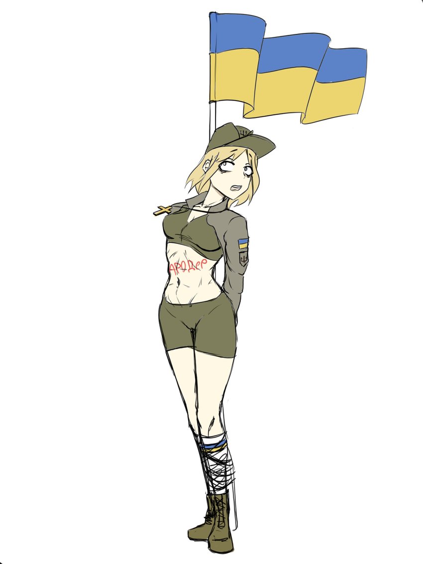 azov-chan and marauder-chan (original) drawn by drawfag