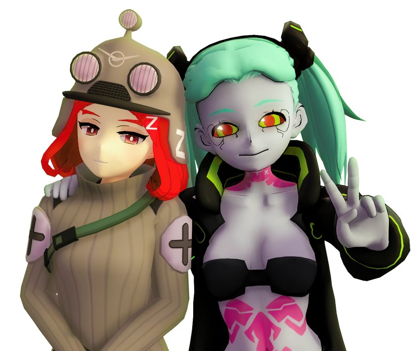 buhanka-chan and rebecca (cyberpunk:edgerunners)