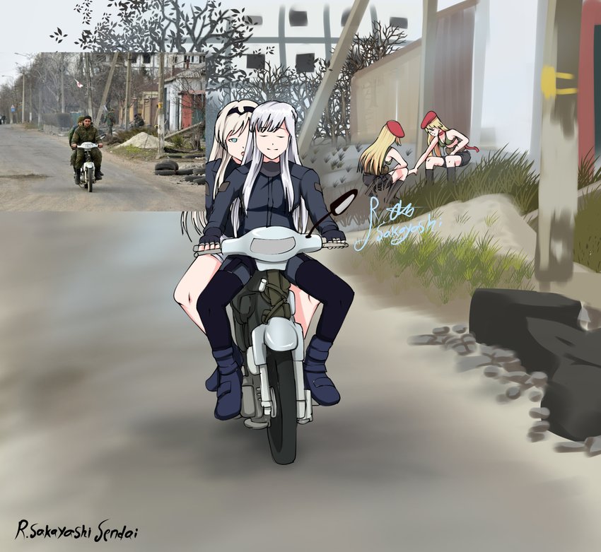 an-94 and ak-12 (girls' frontline) drawn by sakayashisendai